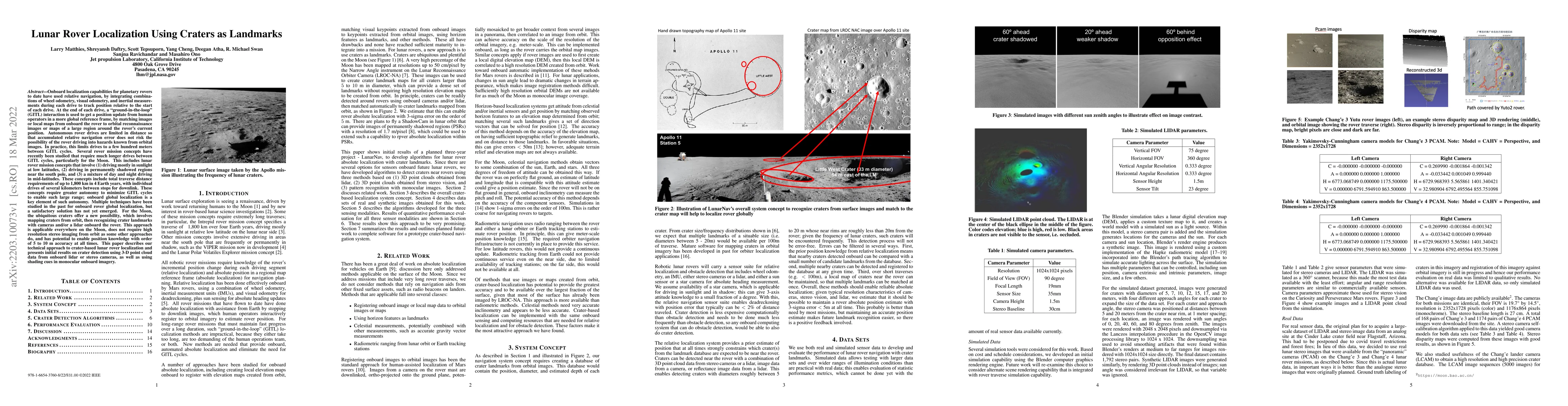 Thumbnail for Lunar Rover Localization Using Craters as Landmarks