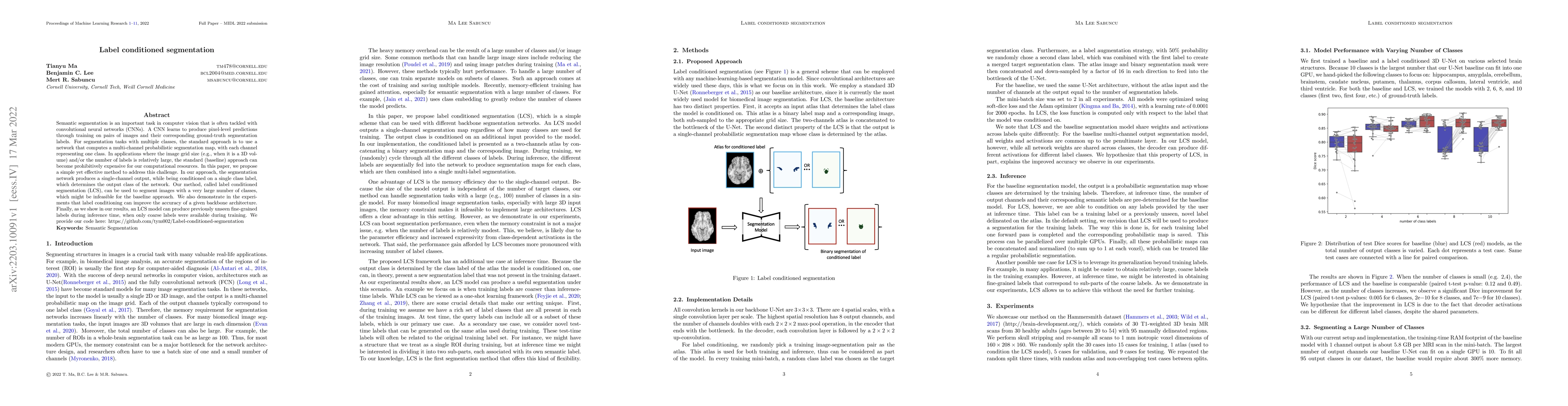 Thumbnail for Label conditioned segmentation