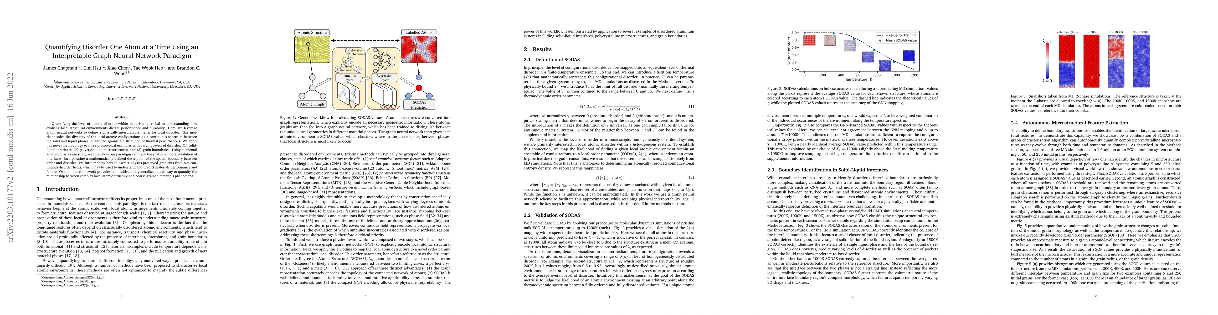 Thumbnail for Quantifying Disorder One Atom at a Time Using an Interpretable Graph
  Neural Network Paradigm