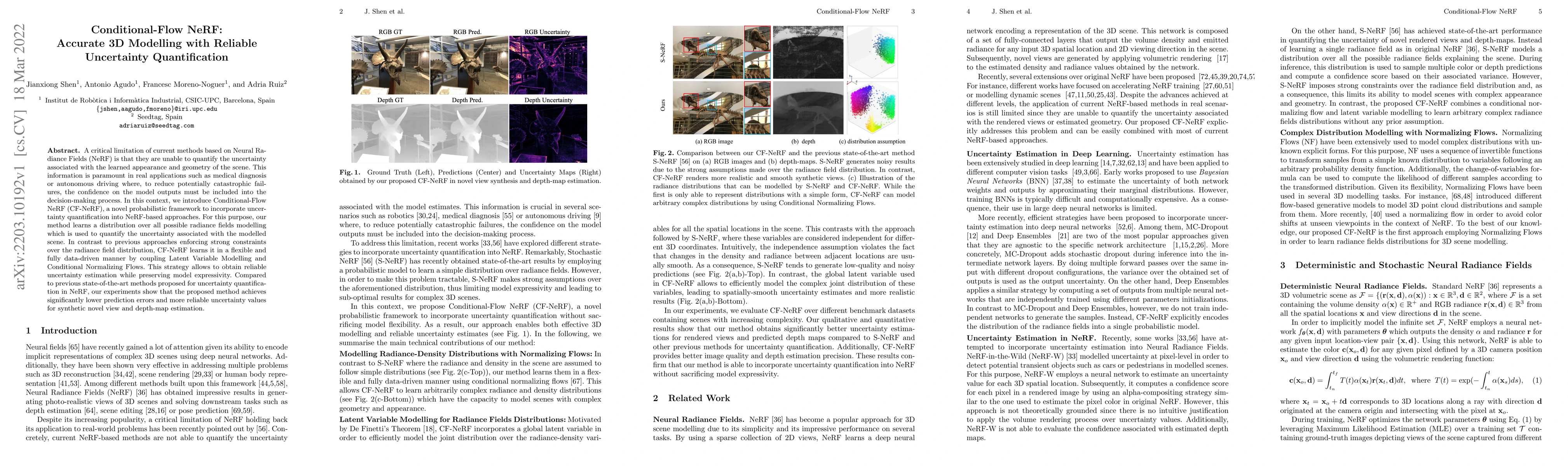 Thumbnail for Conditional-Flow NeRF: Accurate 3D Modelling with Reliable Uncertainty
  Quantification