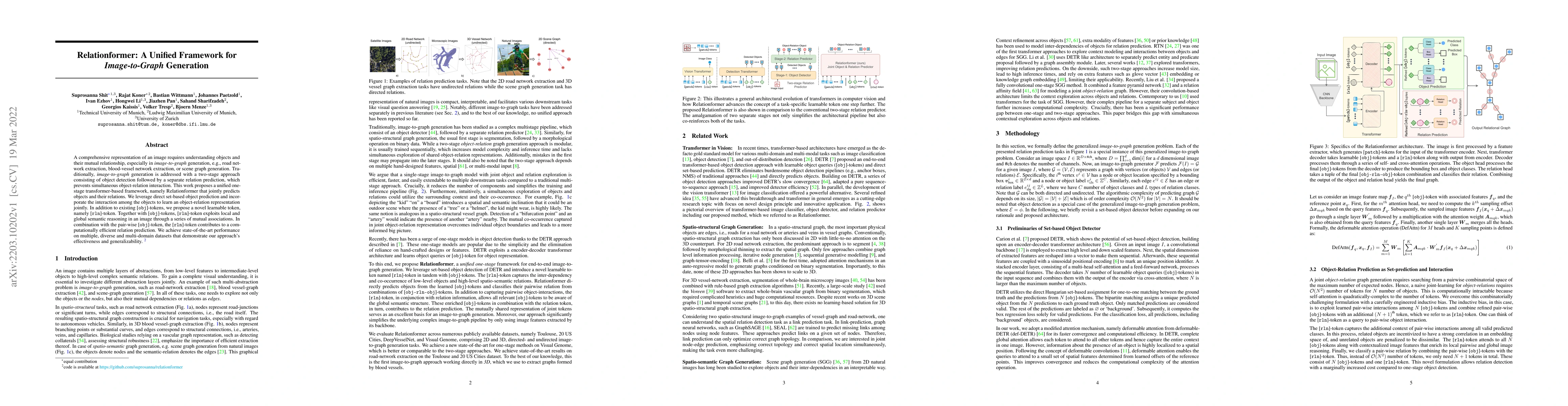 Thumbnail for Relationformer: A Unified Framework for Image-to-Graph Generation