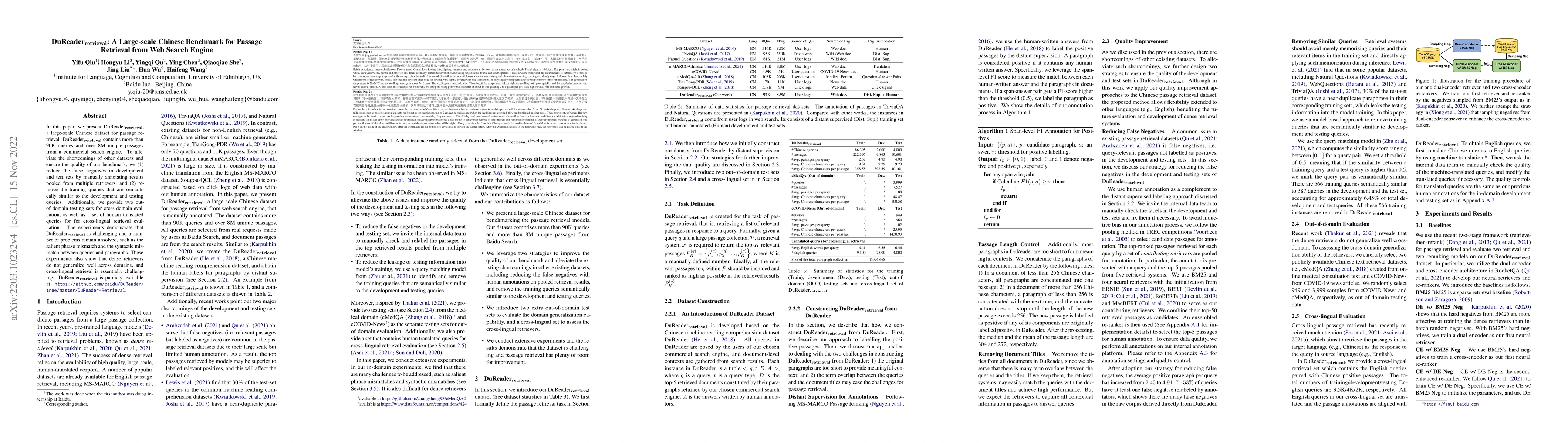 Thumbnail for DuReader_retrieval: A Large-scale Chinese Benchmark for Passage
  Retrieval from Web Search Engine