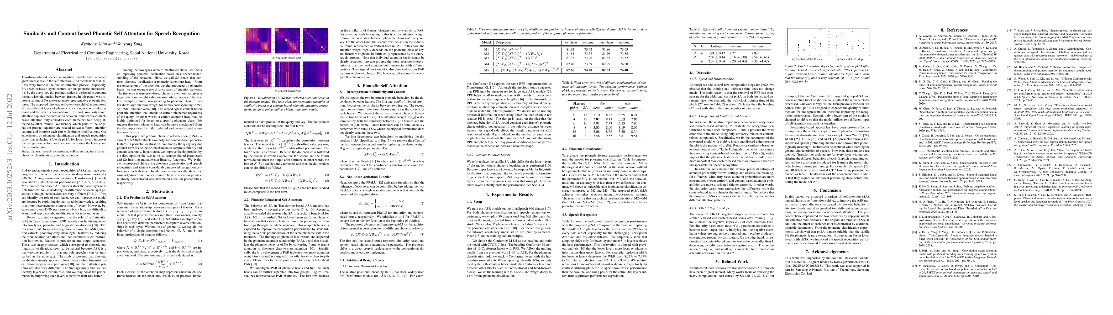 Thumbnail for Similarity and Content-based Phonetic Self Attention for Speech
  Recognition