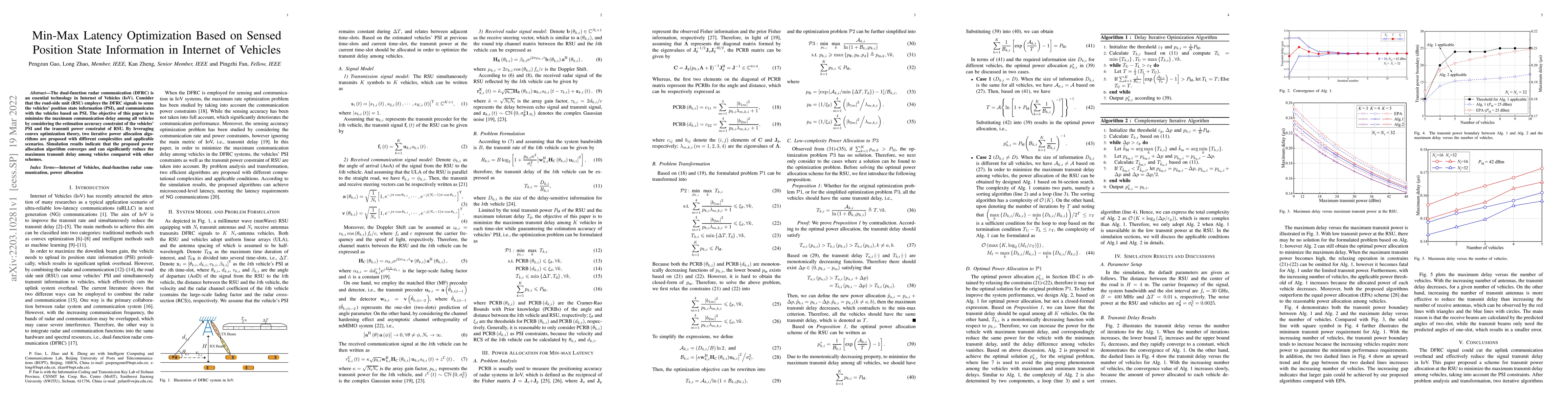 Thumbnail for Min-Max Latency Optimization Based on Sensed Position State Information
  in Internet of Vehicles