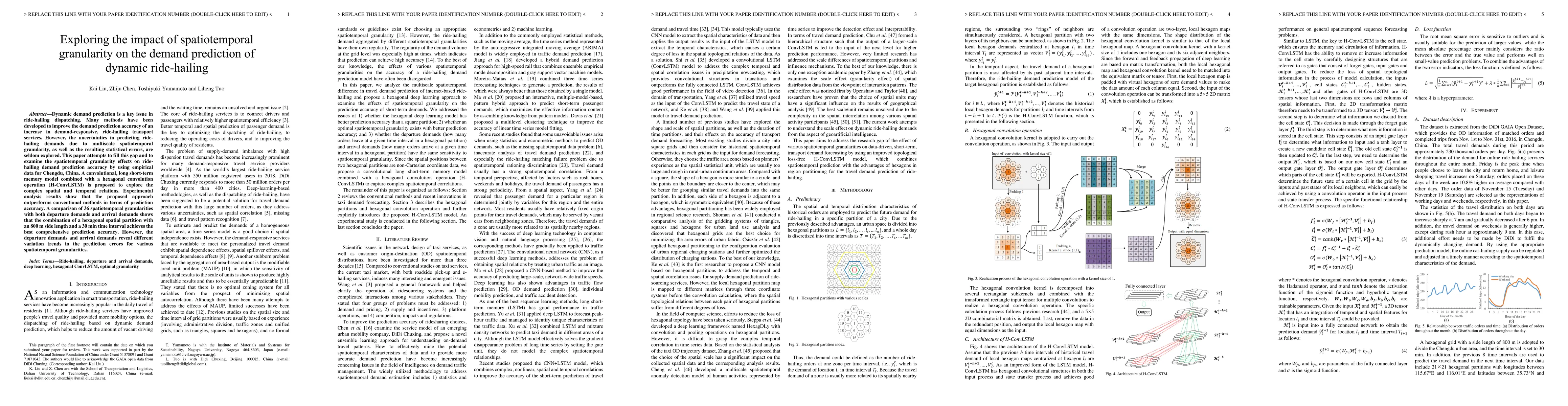Thumbnail for Exploring the impact of spatiotemporal granularity on the demand
  prediction of dynamic ride-hailing