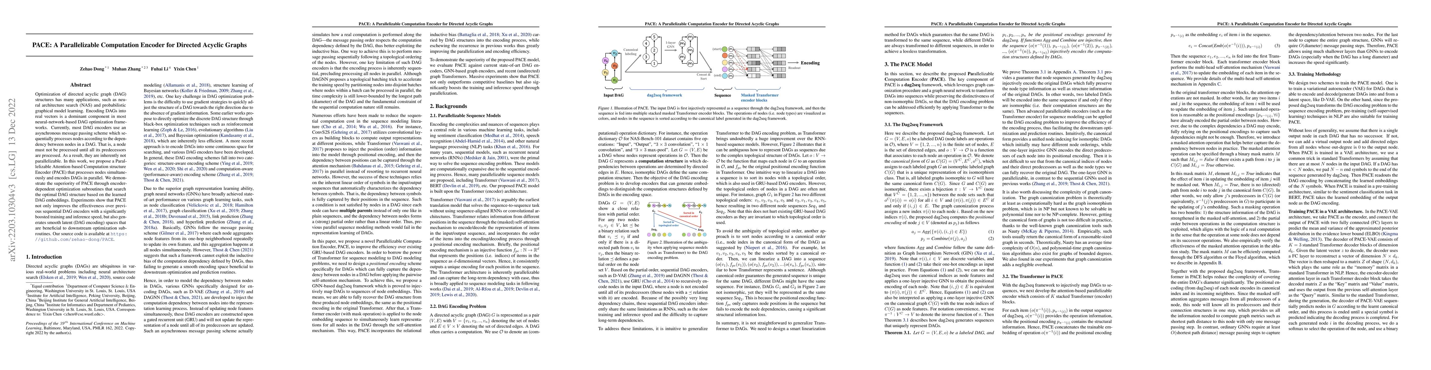 Thumbnail for PACE: A Parallelizable Computation Encoder for Directed Acyclic Graphs