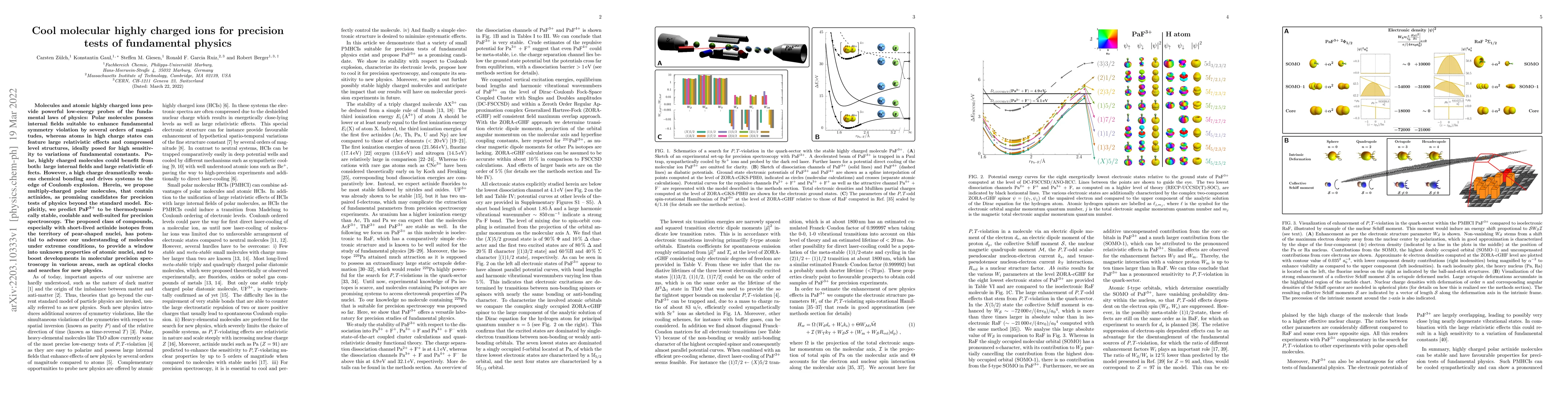 Thumbnail for Cool molecular highly charged ions for precision tests of fundamental
  physics