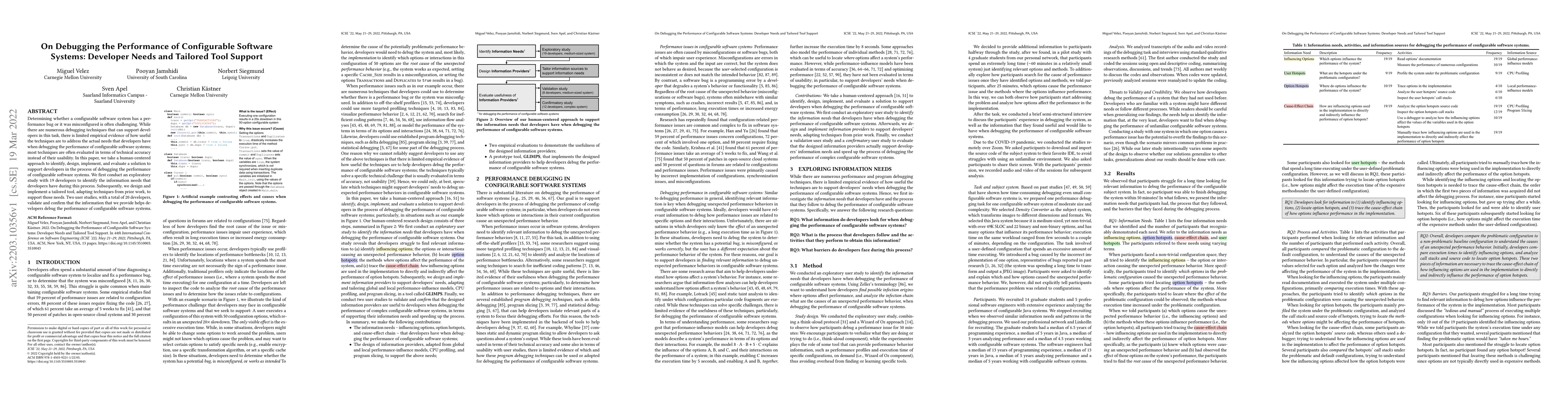 Thumbnail for On Debugging the Performance of Configurable Software Systems: Developer
  Needs and Tailored Tool Support