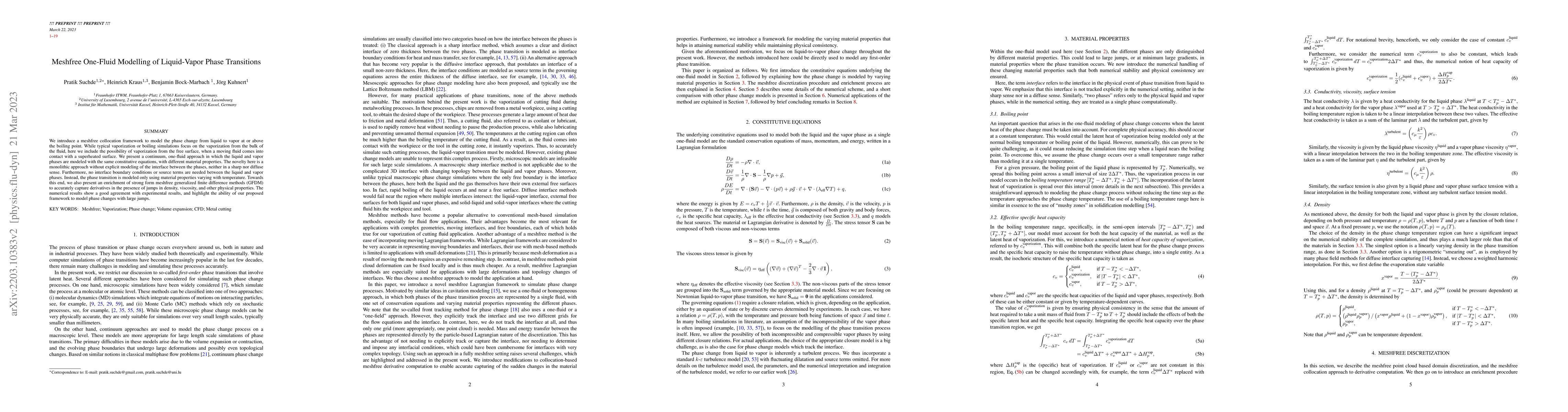 Thumbnail for Meshfree One-Fluid Modelling of Liquid-Vapor Phase Transitions