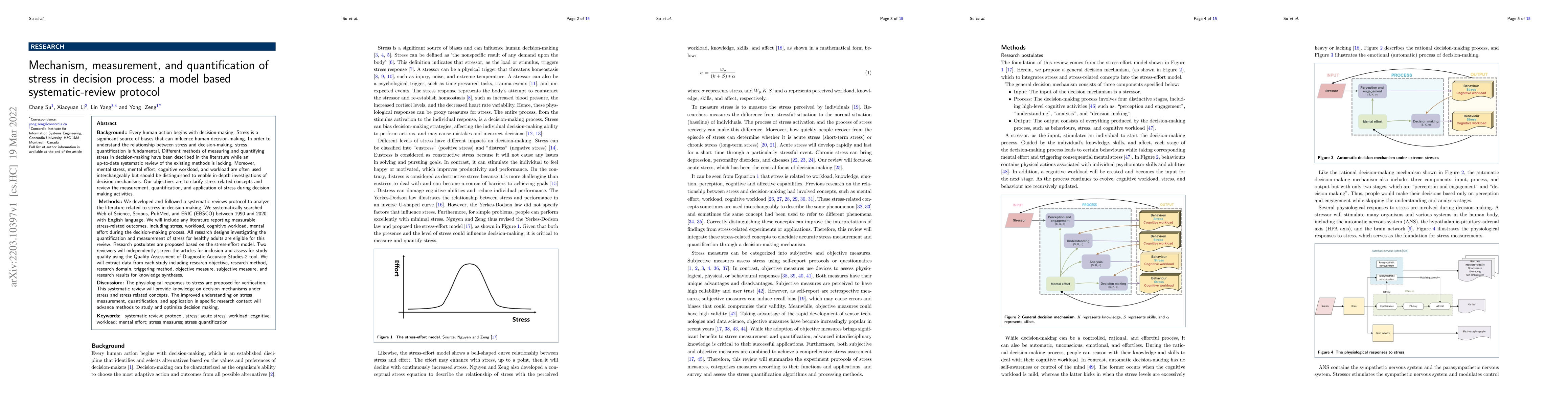 Thumbnail for Mechanism, measurement, and quantification of stress in decision
  process: a model based systematic-review protocol