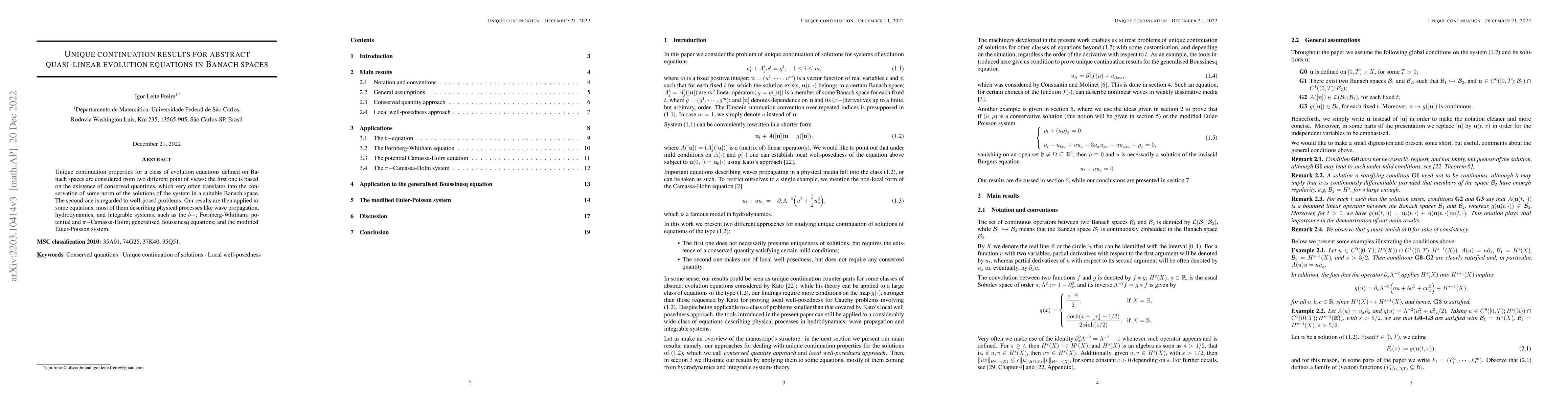 Thumbnail for Unique continuation results for abstract quasi-linear evolution
  equations in Banach spaces