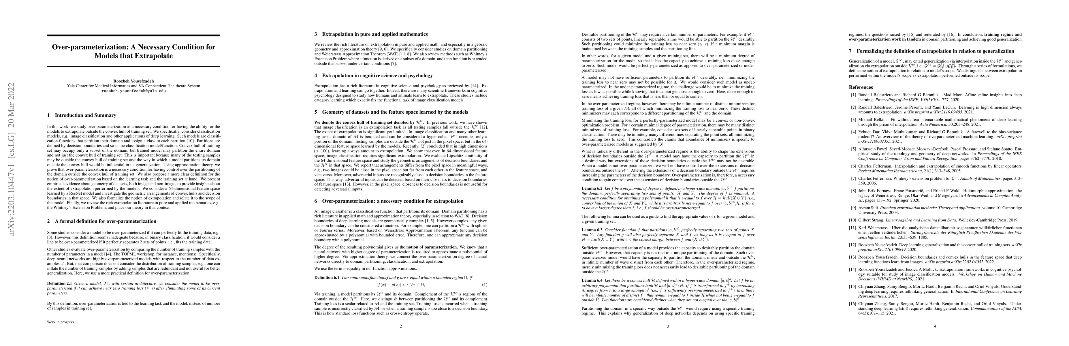 Thumbnail for Over-parameterization: A Necessary Condition for Models that Extrapolate