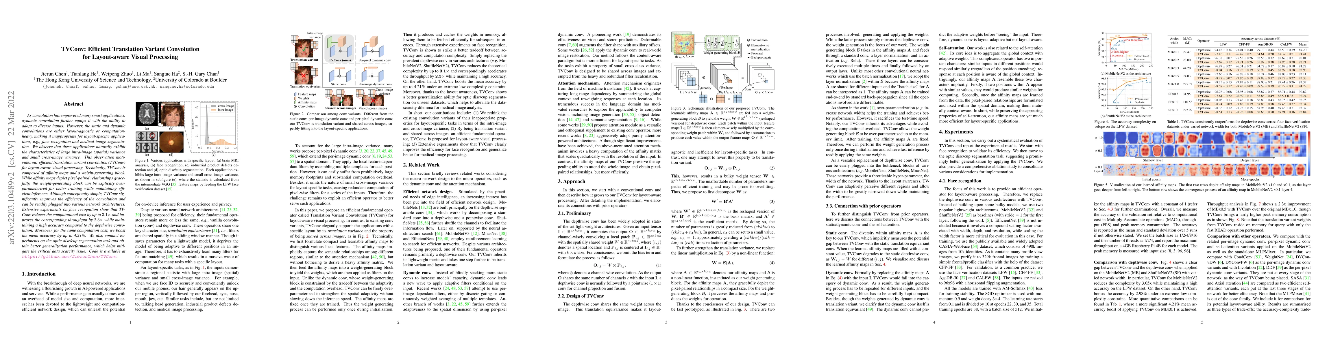 Thumbnail for TVConv: Efficient Translation Variant Convolution for Layout-aware
  Visual Processing