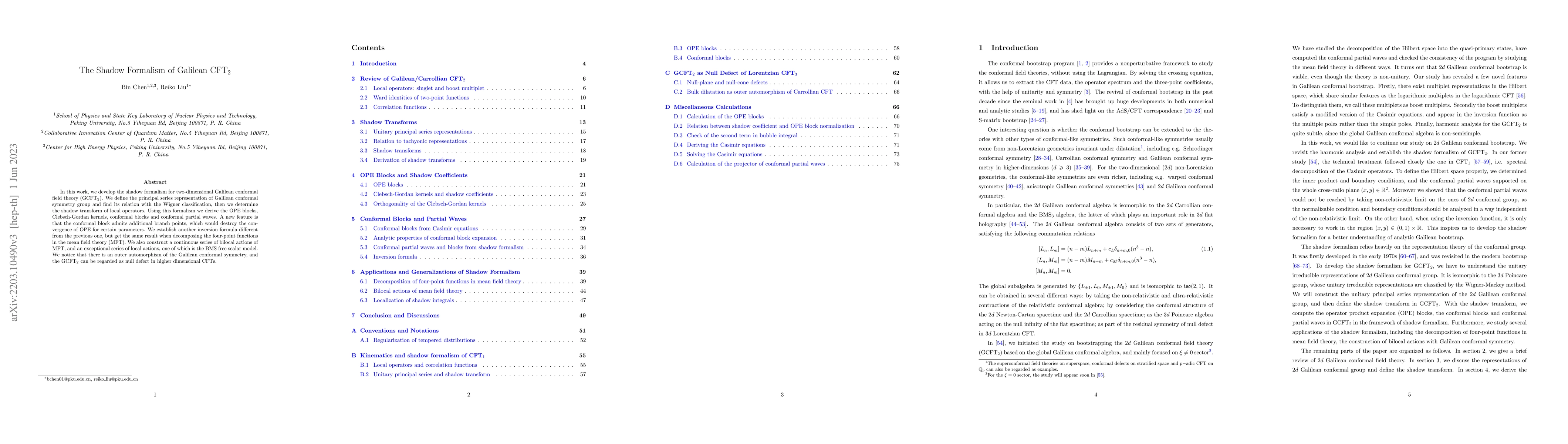 Thumbnail for The Shadow Formalism of Galilean CFT$_2$