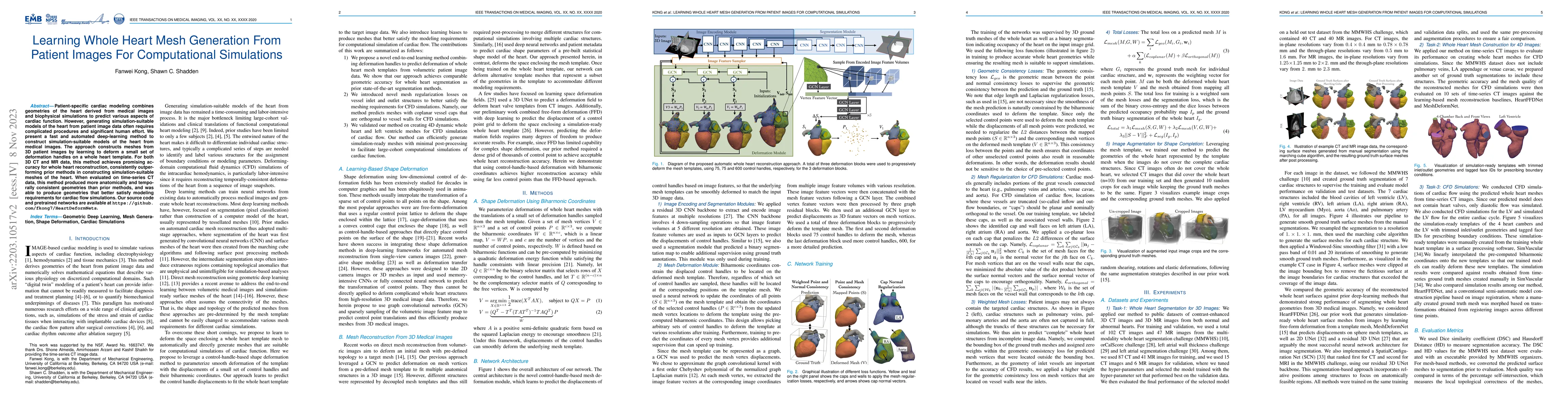 Thumbnail for Learning Whole Heart Mesh Generation From Patient Images For
  Computational Simulations
