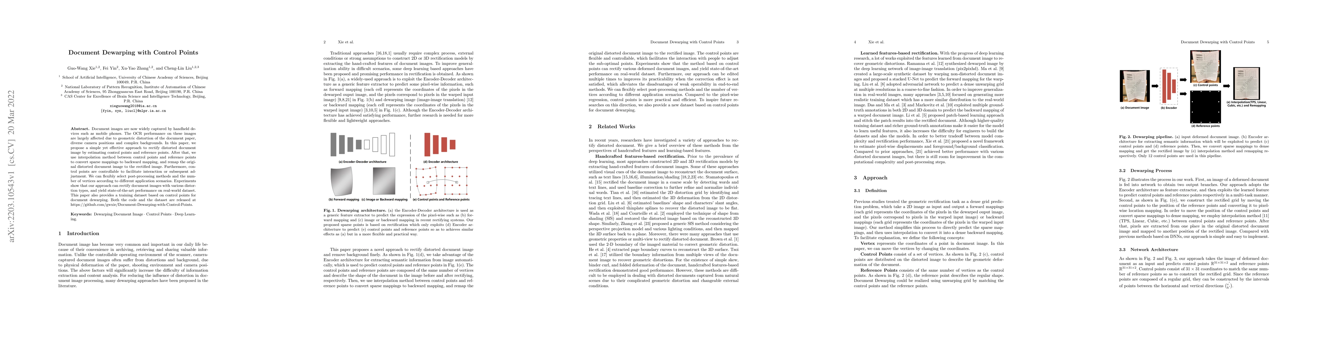 Thumbnail for Document Dewarping with Control Points