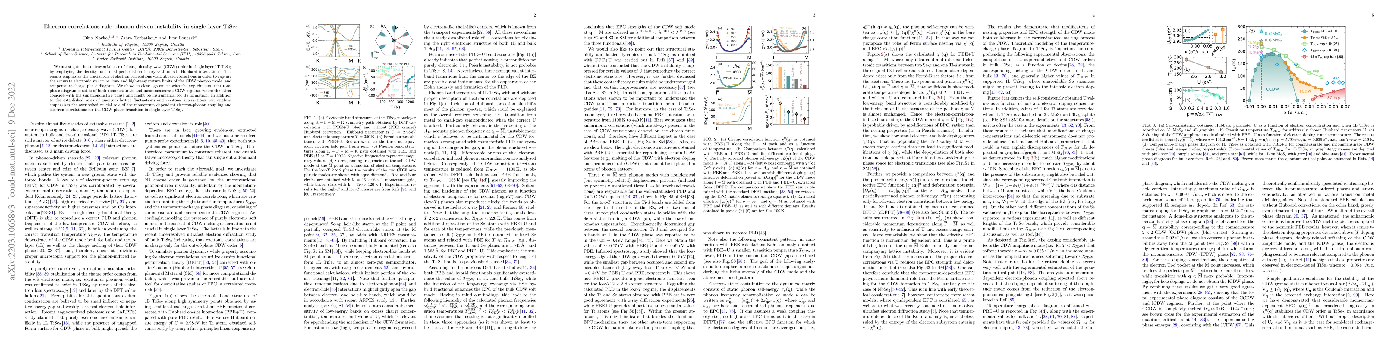 Thumbnail for Electron correlations rule the phonon-driven instability in single layer
  TiSe$_2$
