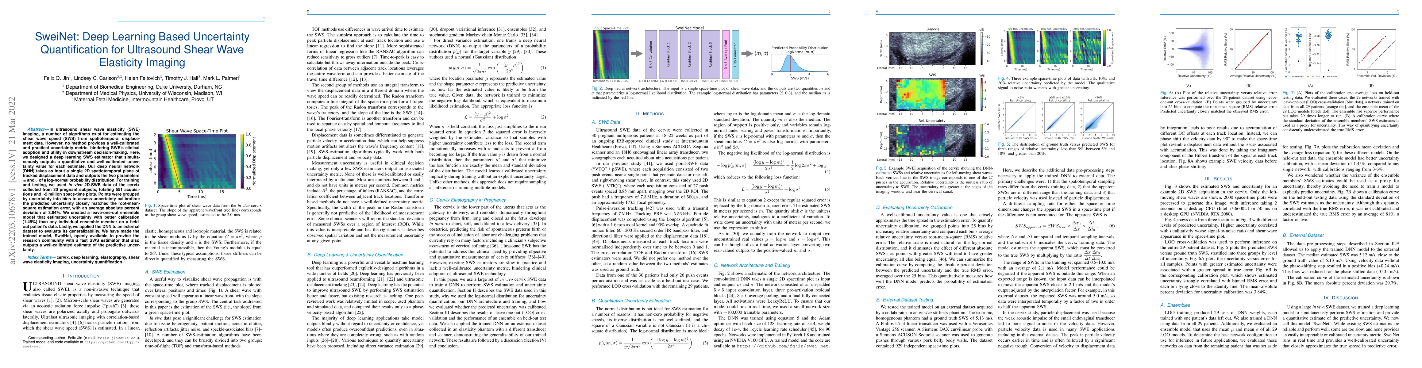 Thumbnail for SweiNet: Deep Learning Based Uncertainty Quantification for Ultrasound
  Shear Wave Elasticity Imaging