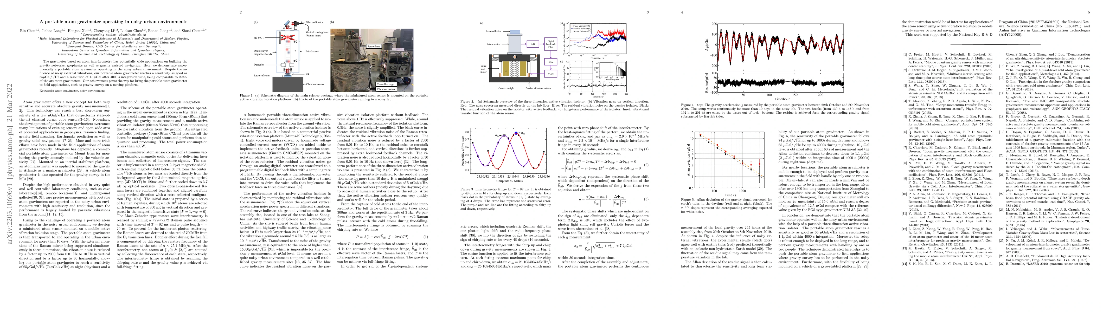 Thumbnail for A portable atom gravimeter operating in noisy urban environments