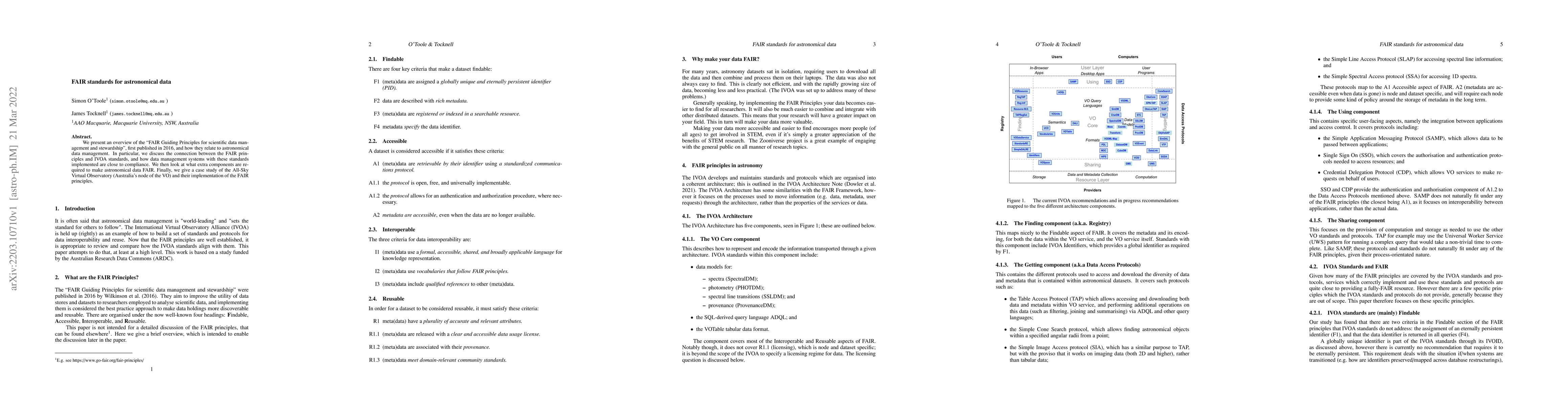 Thumbnail for FAIR standards for astronomical data