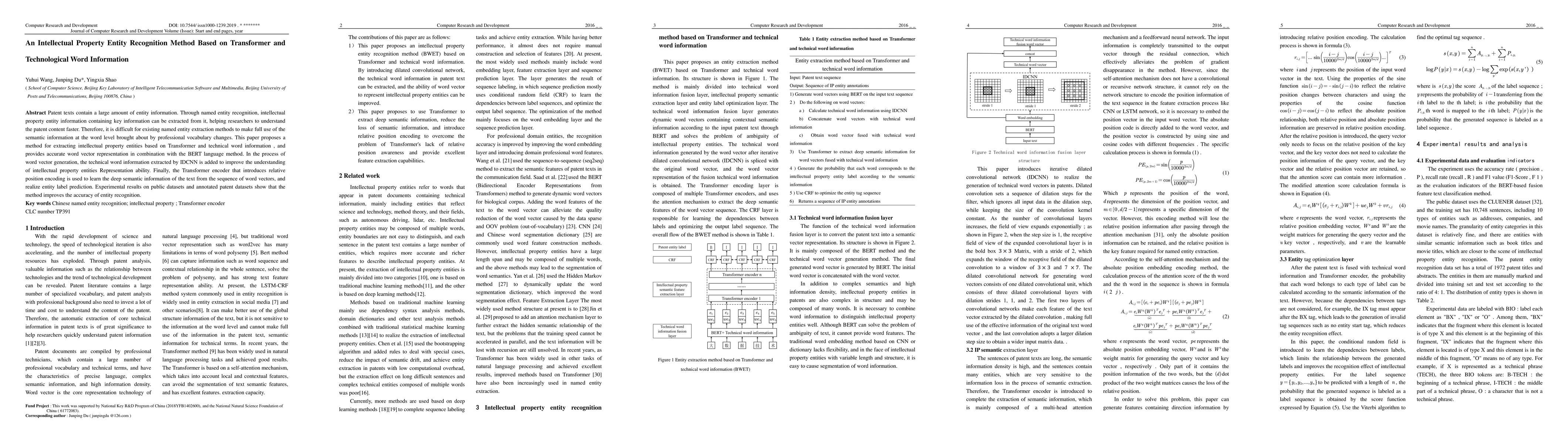 Thumbnail for An Intellectual Property Entity Recognition Method Based on Transformer
  and Technological Word Information