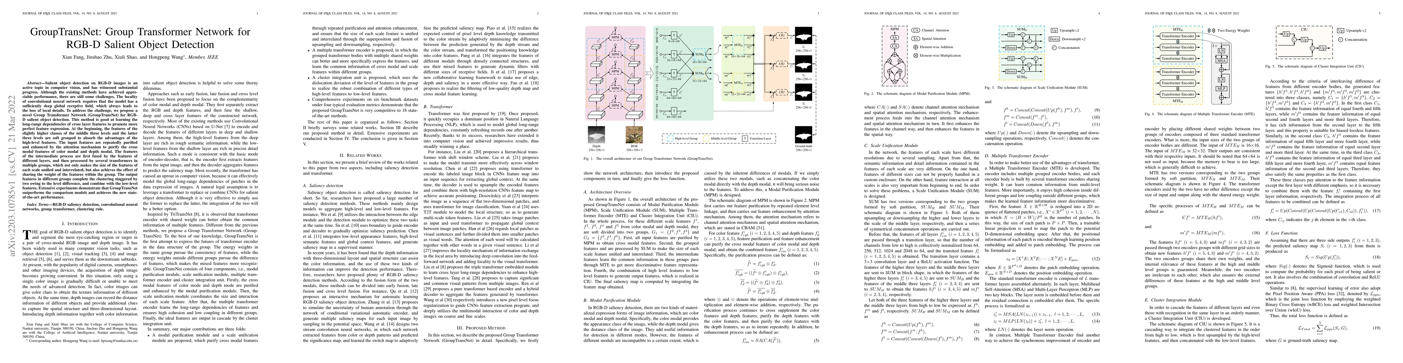 Thumbnail for GroupTransNet: Group Transformer Network for RGB-D Salient Object
  Detection