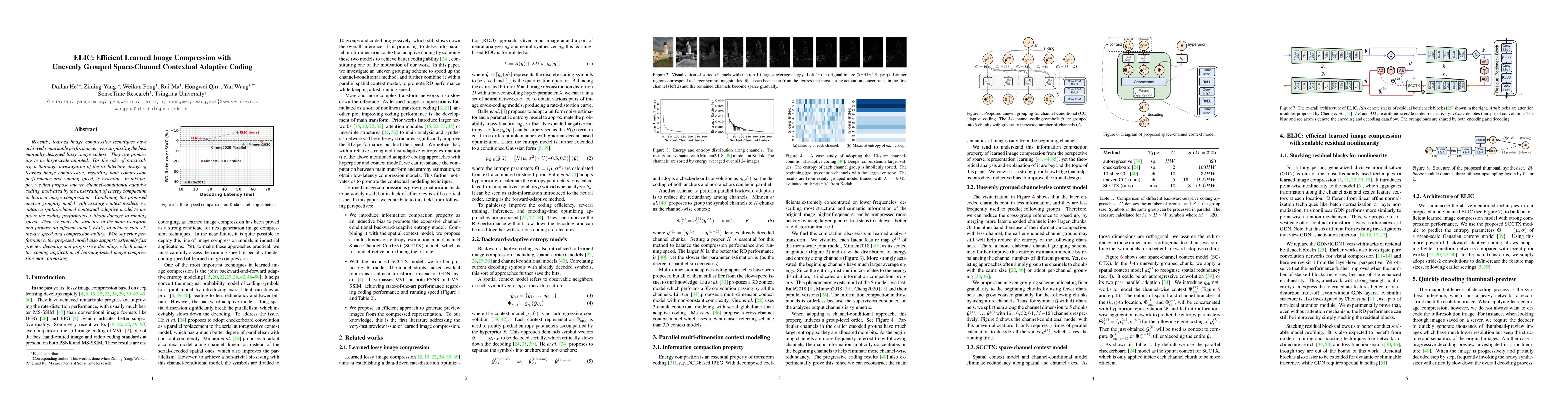 Thumbnail for ELIC: Efficient Learned Image Compression with Unevenly Grouped
  Space-Channel Contextual Adaptive Coding