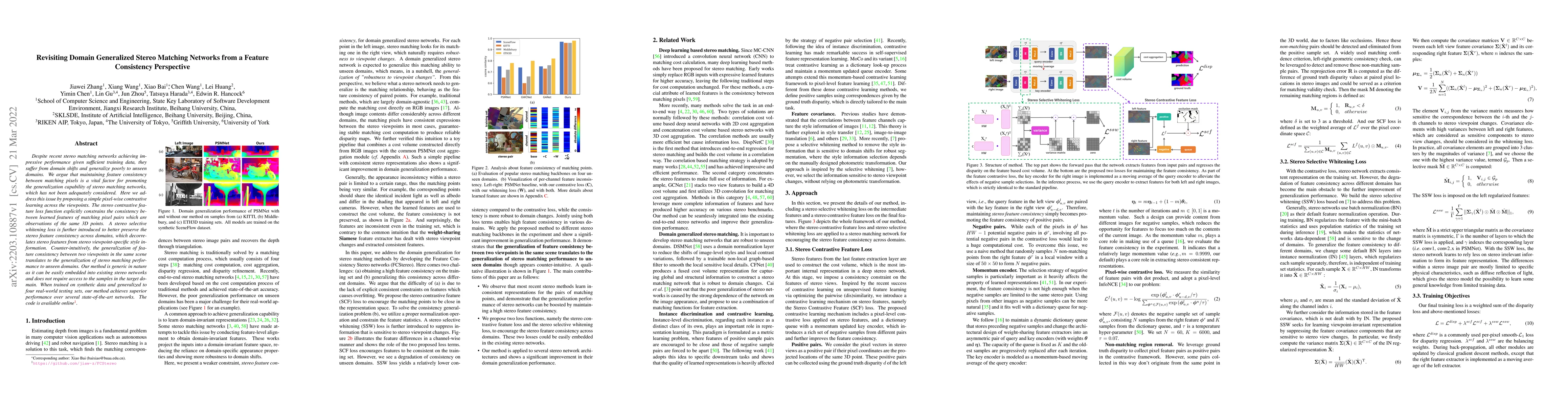 Thumbnail for Revisiting Domain Generalized Stereo Matching Networks from a Feature
  Consistency Perspective