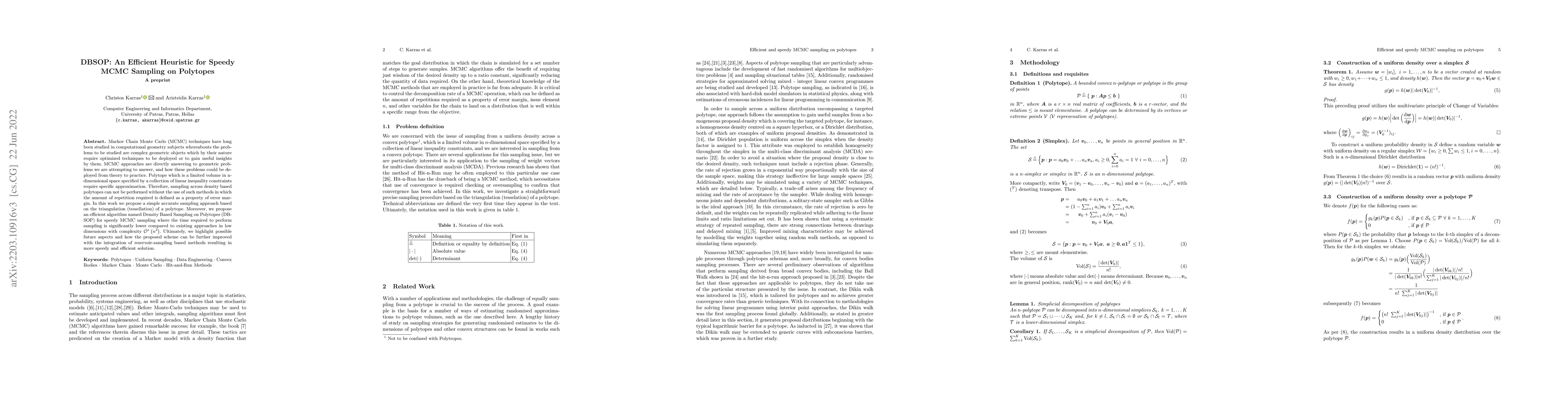 Thumbnail for DBSOP: An Efficient Heuristic for Speedy MCMC Sampling on Polytopes
