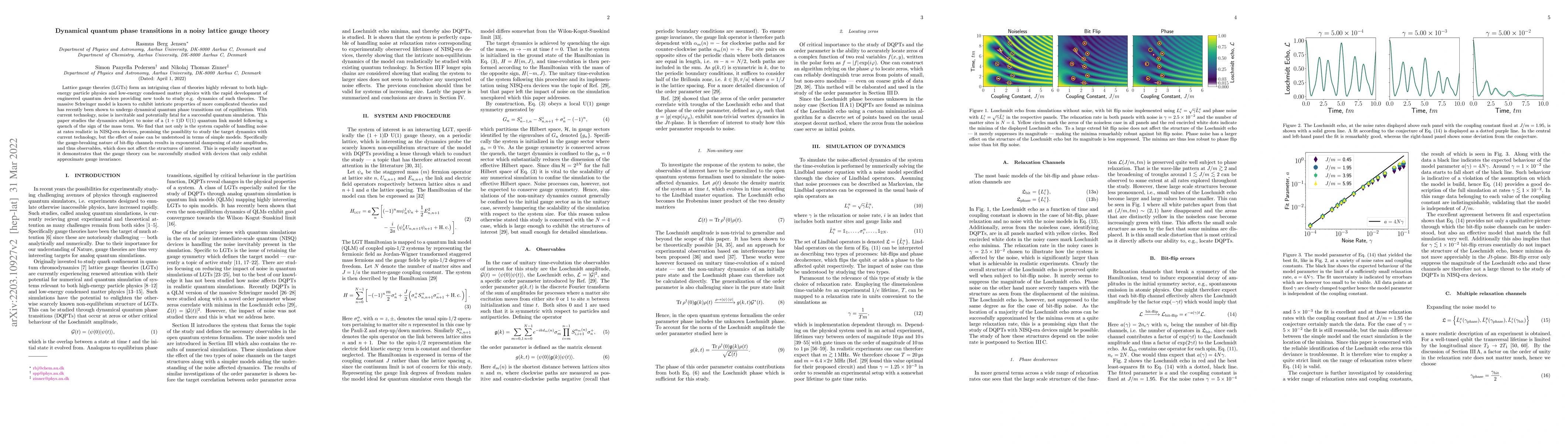 Thumbnail for Dynamical quantum phase transitions in a noisy lattice gauge theory