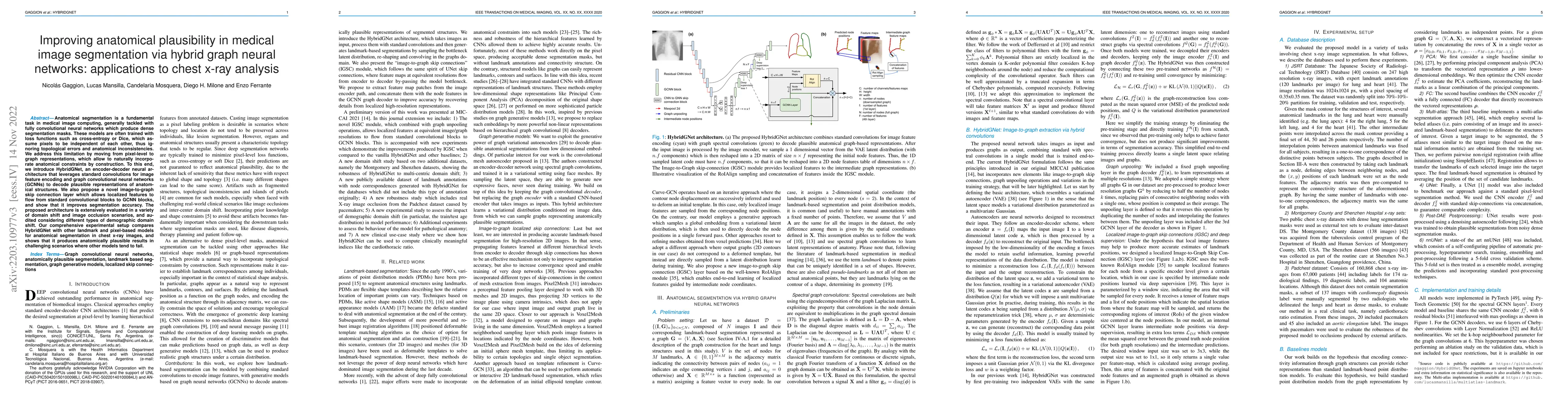 Thumbnail for Improving anatomical plausibility in medical image segmentation via
  hybrid graph neural networks: applications to chest x-ray analysis