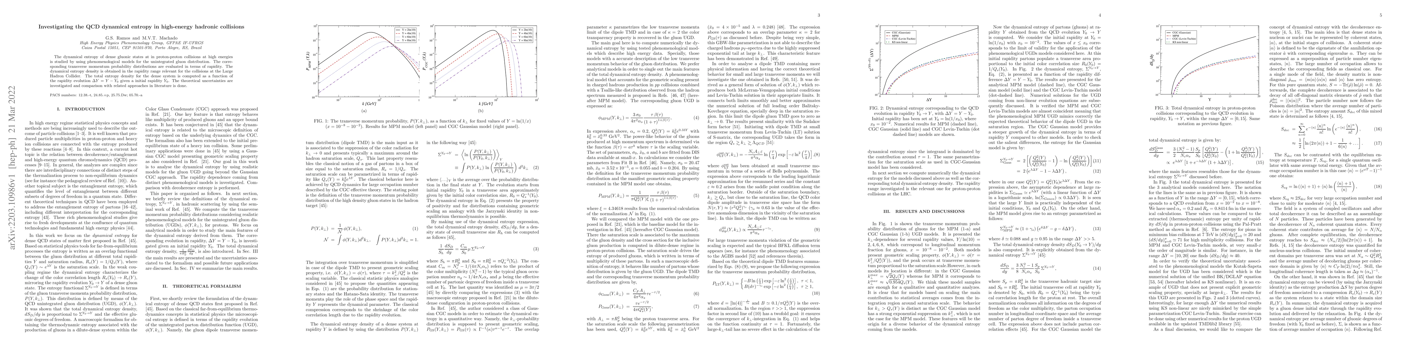 Thumbnail for Investigating the QCD dynamical entropy in high-energy hadronic
  collisions
