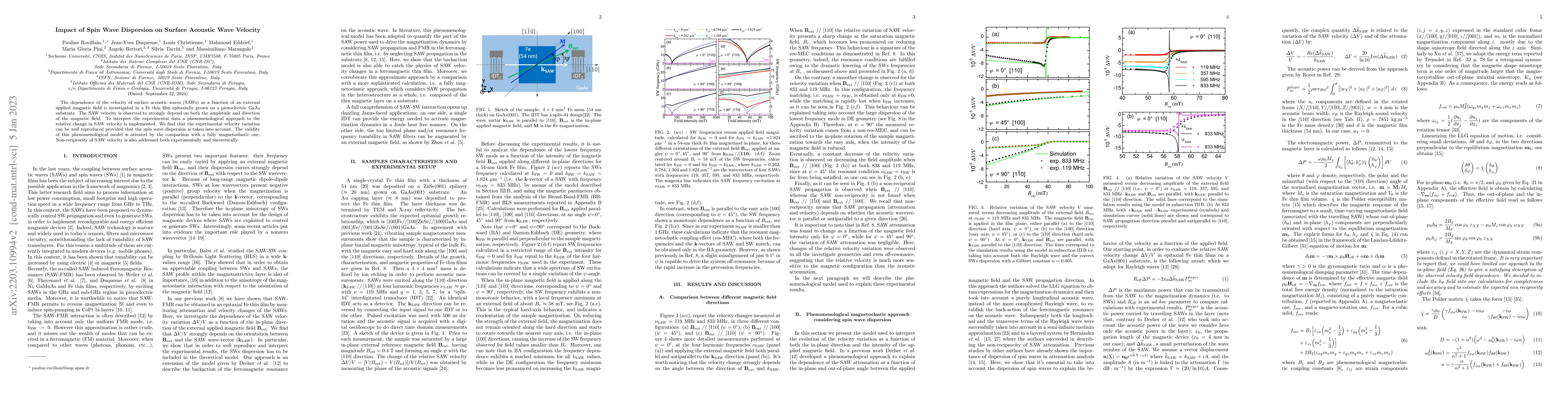 Thumbnail for Impact of Spin Wave Dispersion on Surface Acoustic Wave Velocity