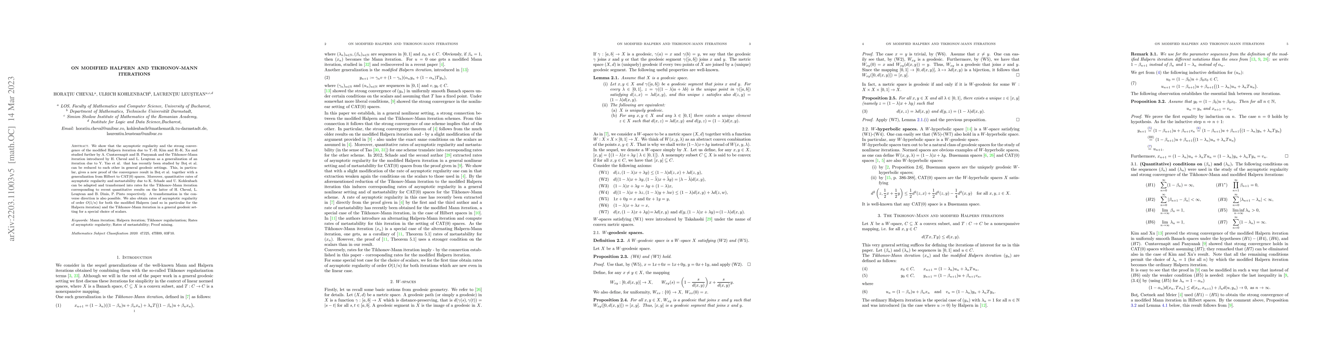 Thumbnail for On modified Halpern and Tikhonov-Mann iterations