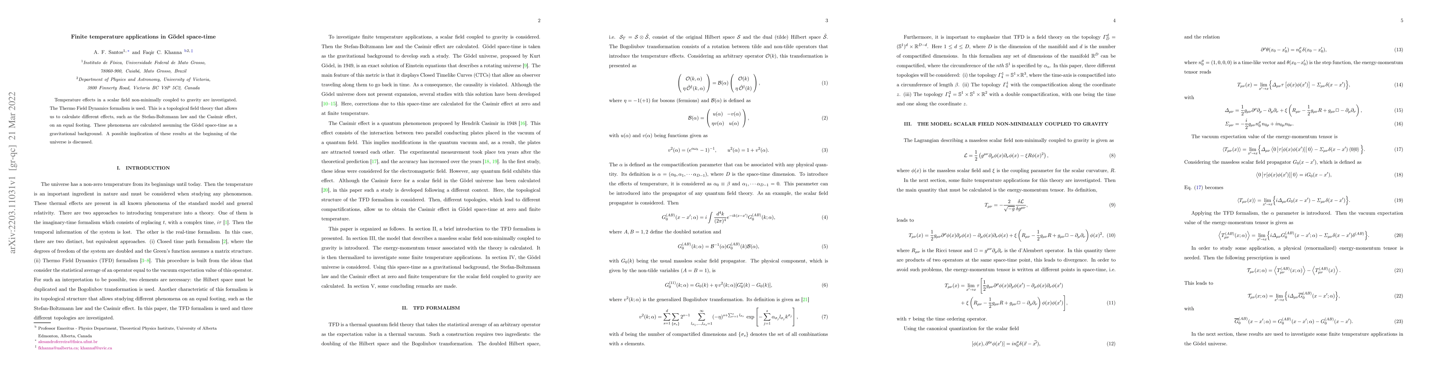 Thumbnail for Finite temperature applications in G\"odel space-time