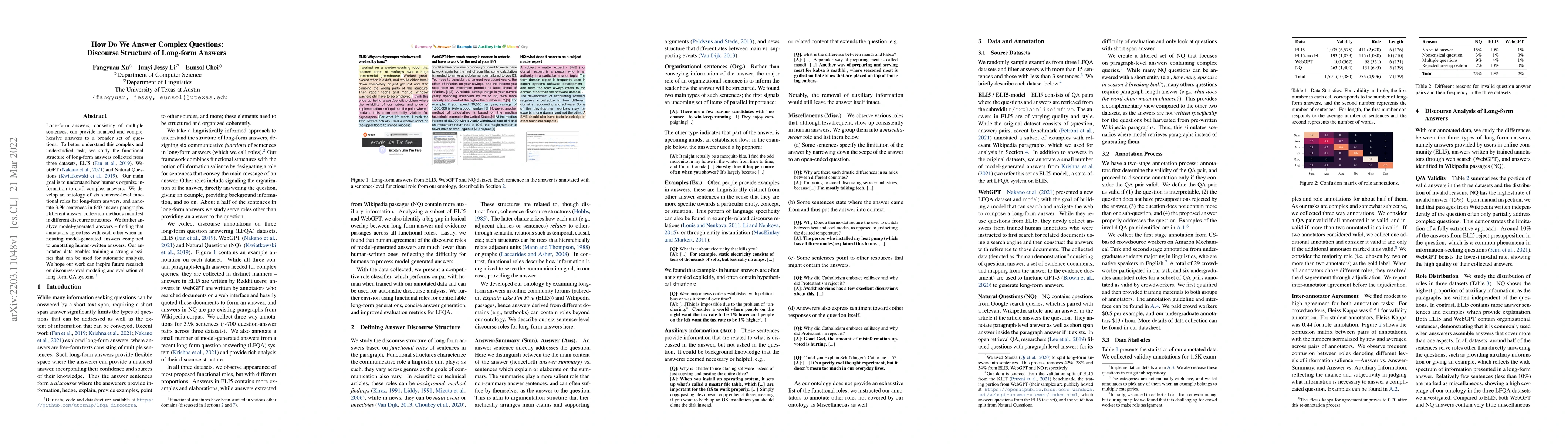 Thumbnail for How Do We Answer Complex Questions: Discourse Structure of Long-form
  Answers