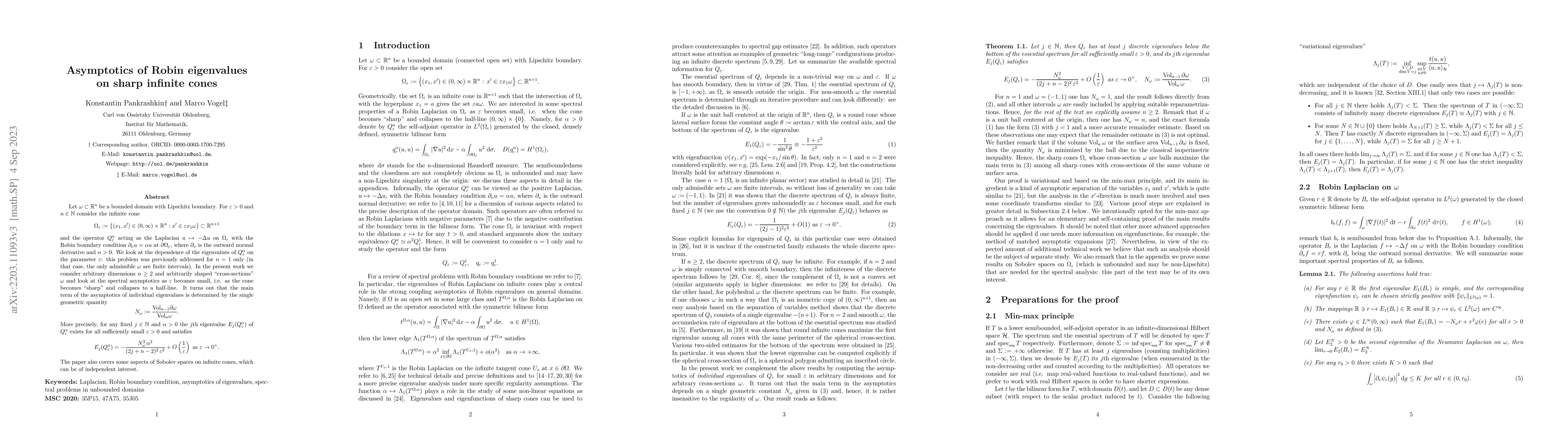 Thumbnail for Asymptotics of Robin eigenvalues on sharp infinite cones