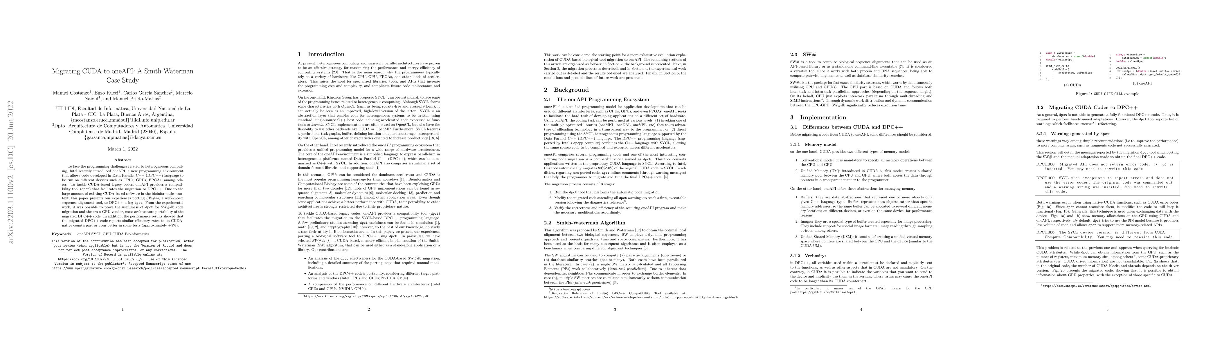 Thumbnail for Migrating CUDA to oneAPI: A Smith-Waterman Case Study