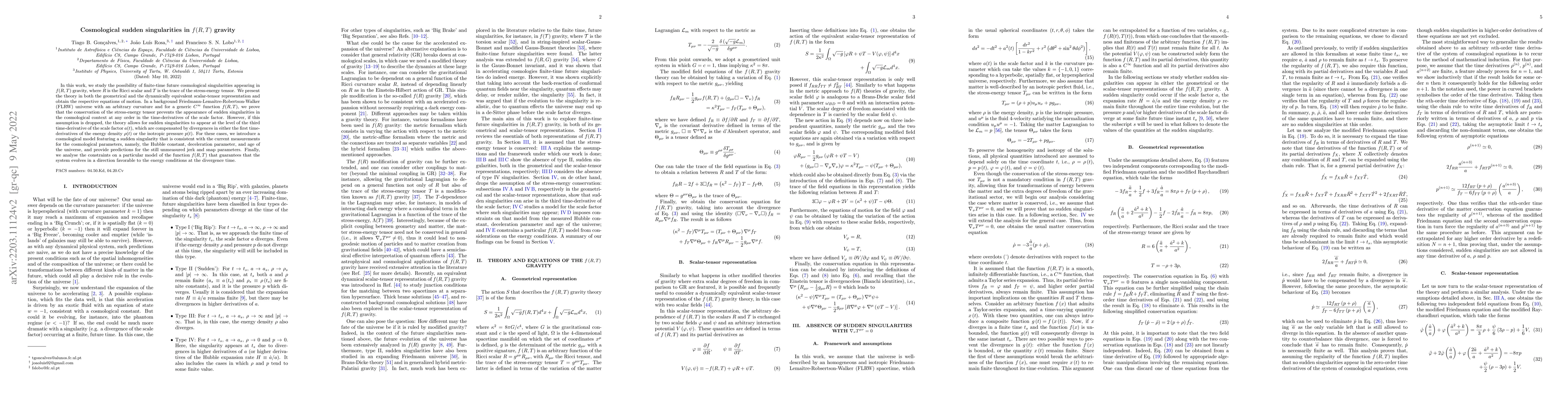 Thumbnail for Cosmological sudden singularities in $f(R,T)$ gravity