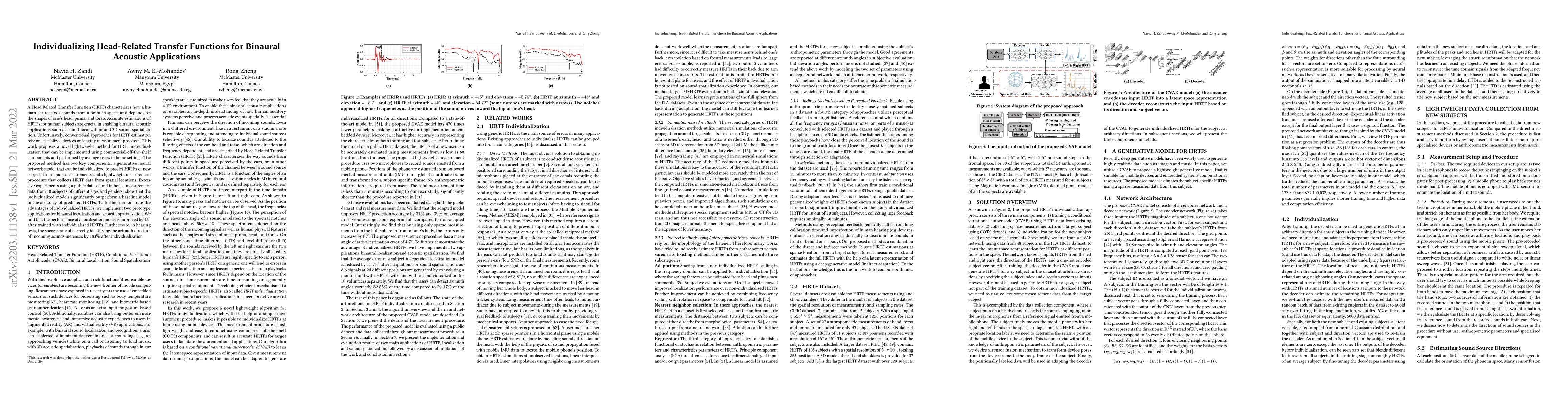Thumbnail for Individualizing Head-Related Transfer Functions for Binaural Acoustic
  Applications