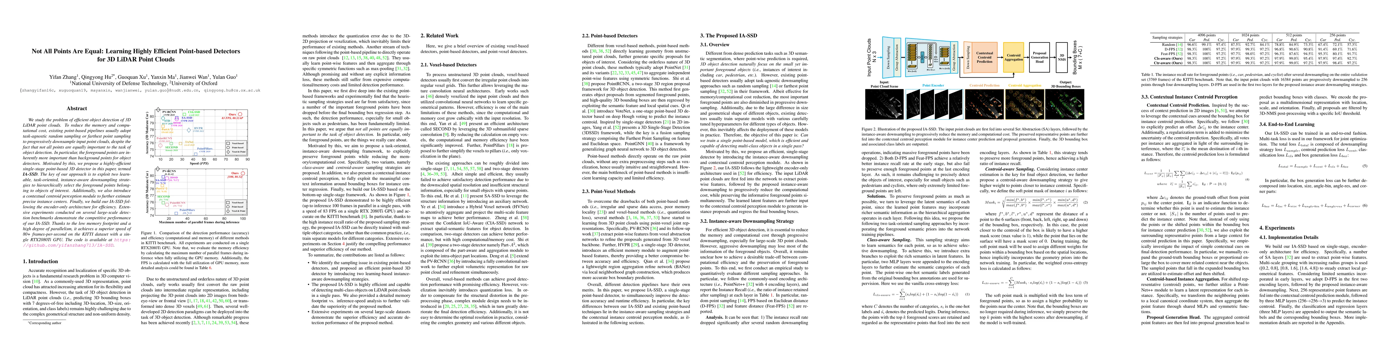 Thumbnail for Not All Points Are Equal: Learning Highly Efficient Point-based
  Detectors for 3D LiDAR Point Clouds