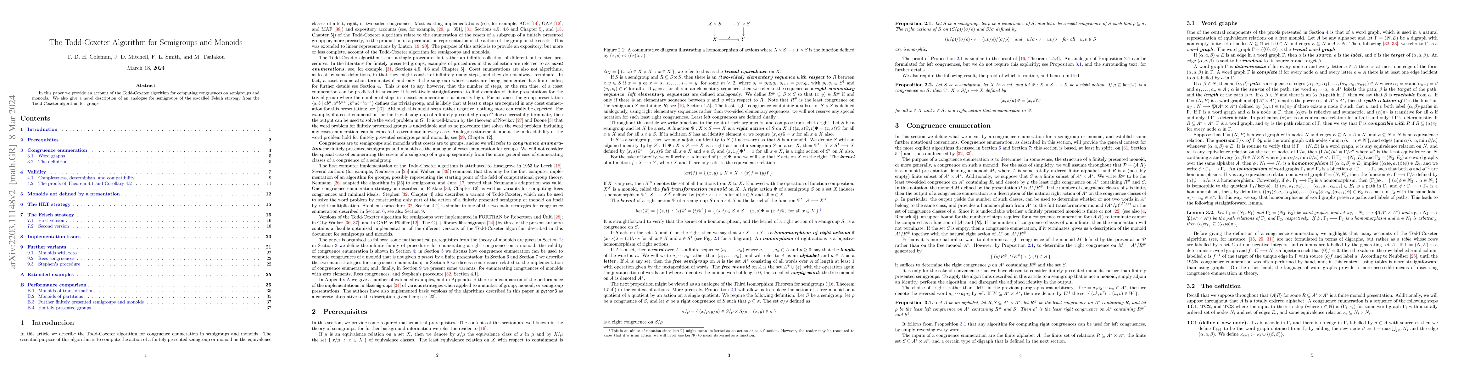 Thumbnail for The Todd-Coxeter Algorithm for Semigroups and Monoids