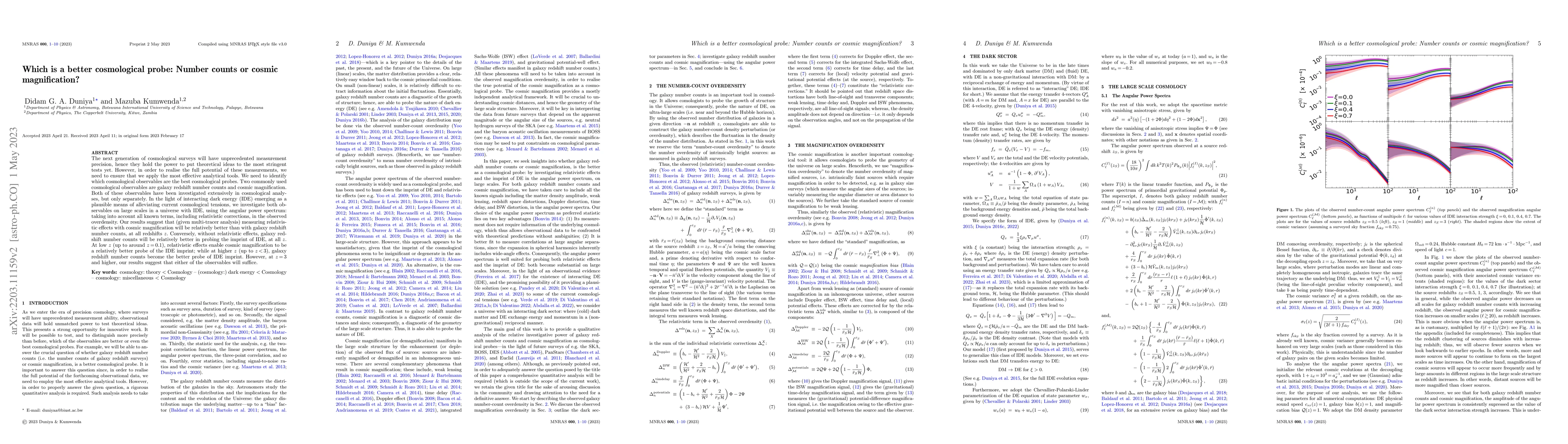 Thumbnail for Which is a better cosmological probe: Number counts or cosmic
  magnification?