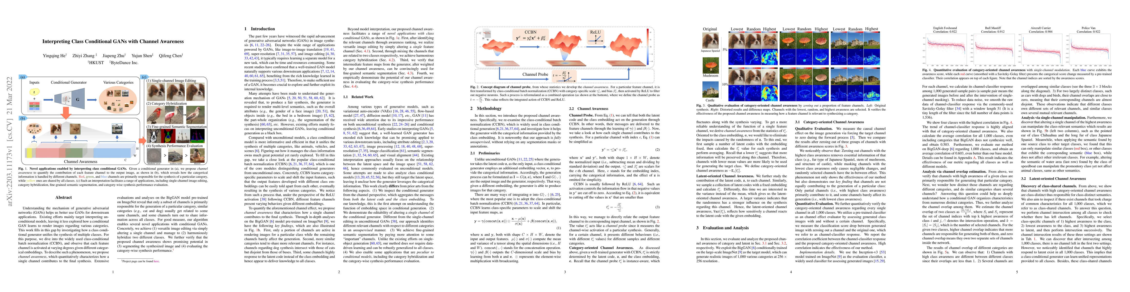 Thumbnail for Interpreting Class Conditional GANs with Channel Awareness
