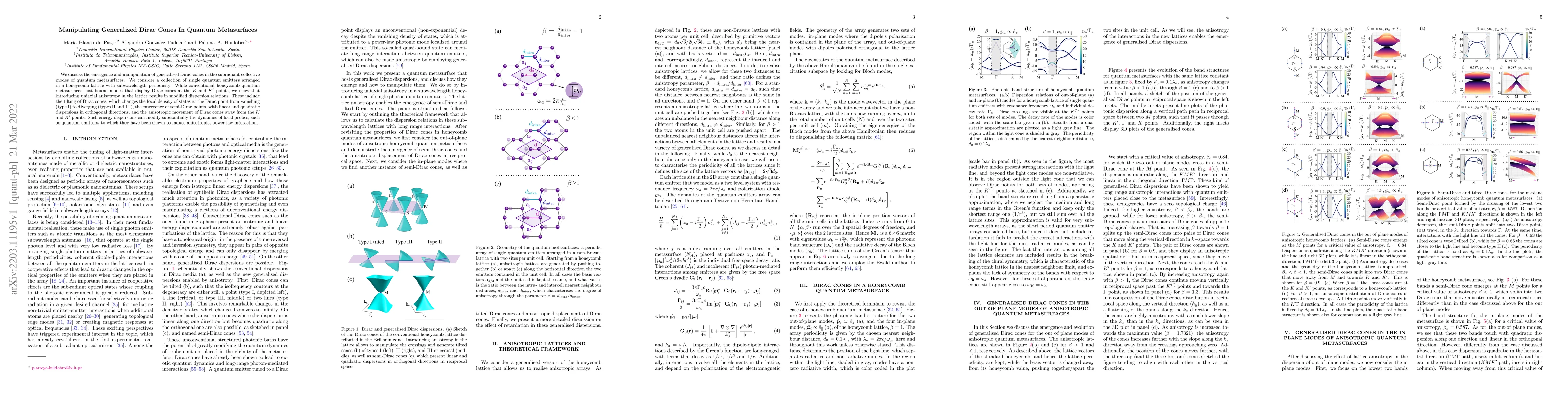 Thumbnail for Manipulating Generalized Dirac Cones In Quantum Metasurfaces
