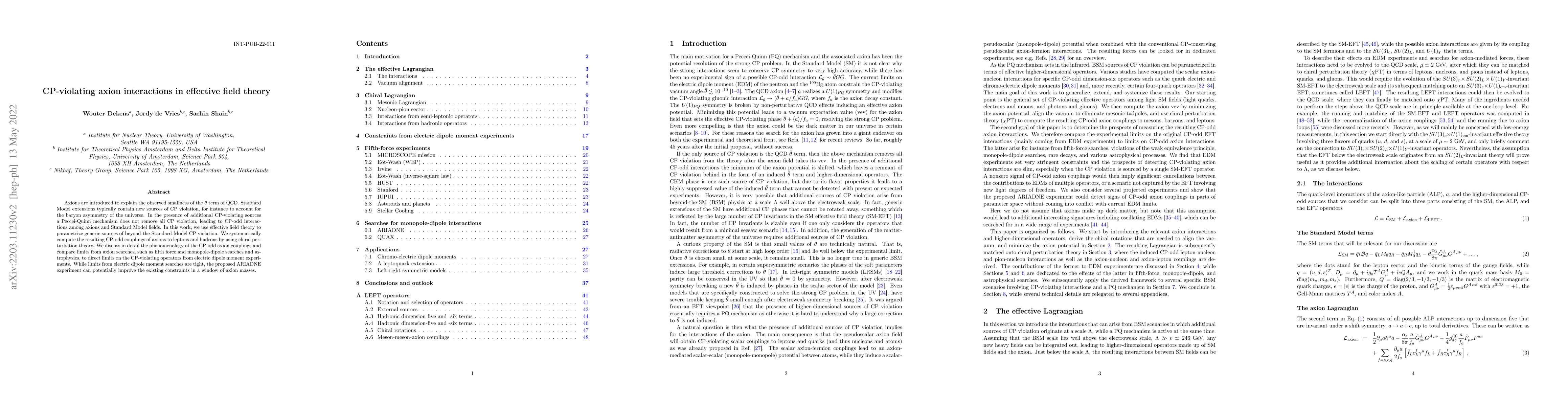 Thumbnail for CP-violating axion interactions in effective field theory