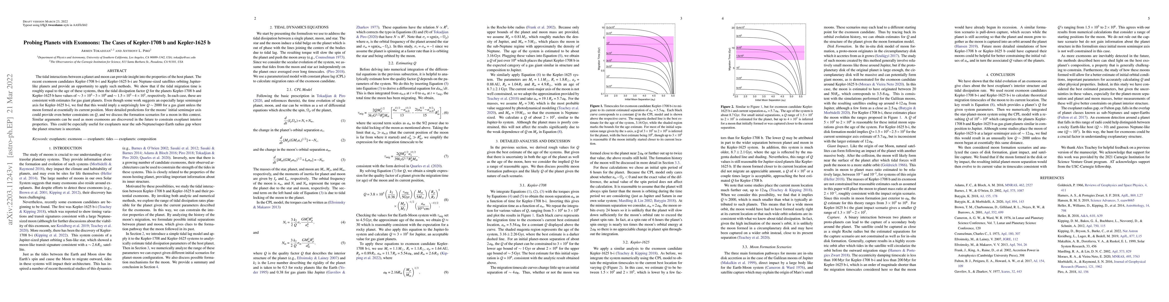 Thumbnail for Probing Planets with Exomoons: The Cases of Kepler-1708 b and
  Kepler-1625 b