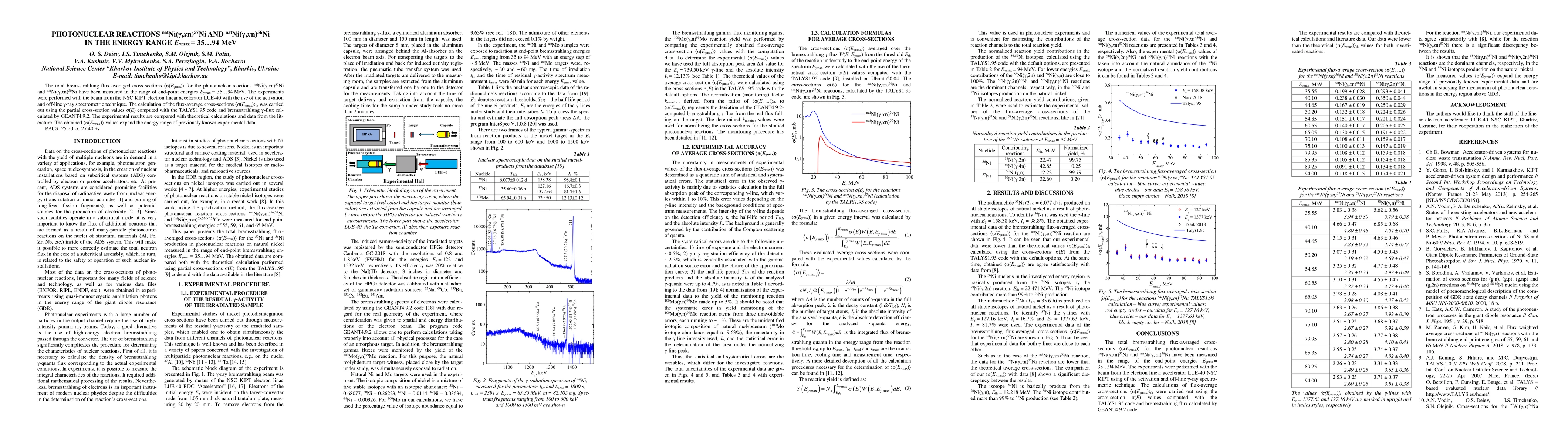 Thumbnail for Photonuclear reactions $^{nat}$Ni($\gamma$,xn)$^{57}$Ni and
  $^{nat}$Ni($\gamma$,xn)$^{56}$Ni in the energy range E$_{{\gamma}max}$ =
  35...94 MeV