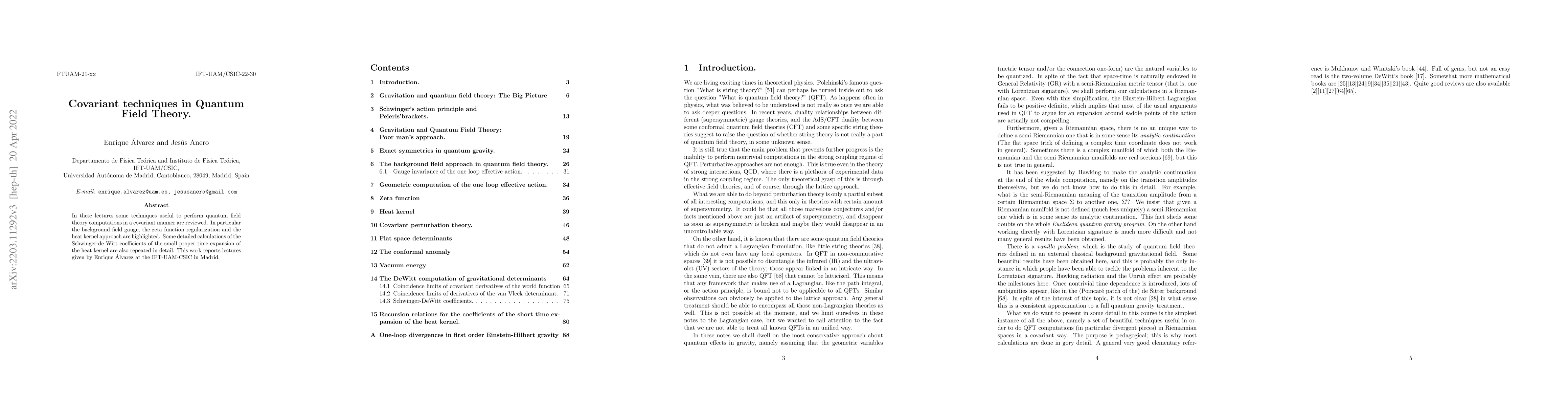 Thumbnail for Covariant techniques in Quantum Field Theory