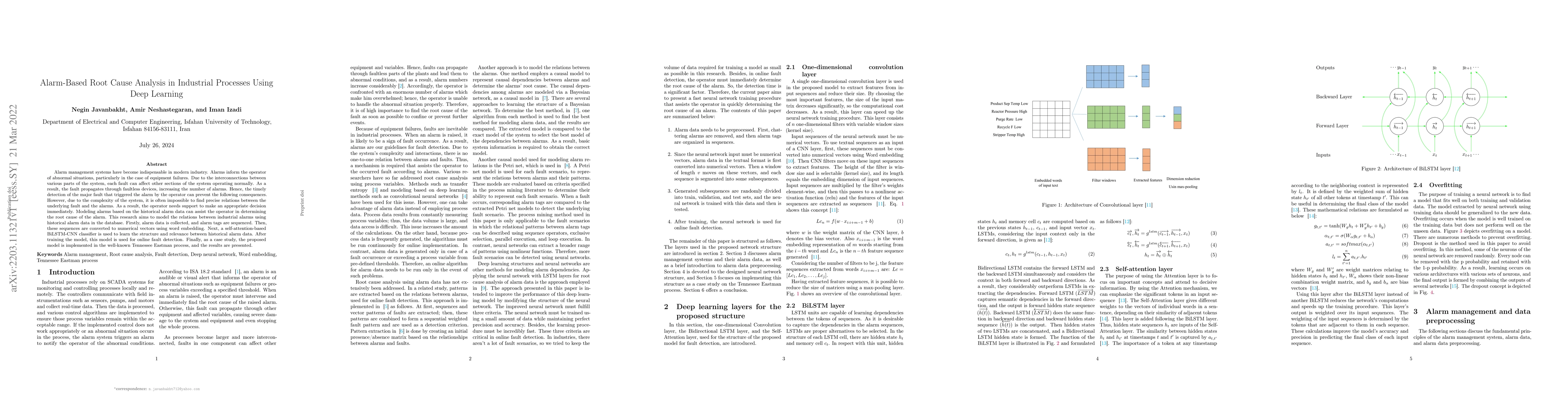 Thumbnail for Alarm-Based Root Cause Analysis in Industrial Processes Using Deep
  Learning